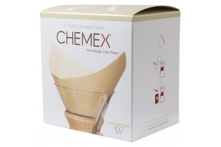Filtres papier naturel pour cafetières Chemex®  6 à 8 tasses