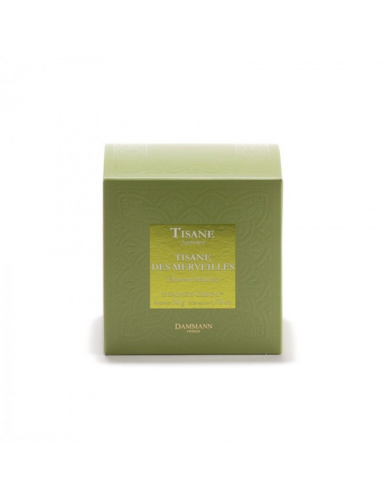 Coffret de thés Imagine : 20 sachets cristal de thés verts aromatisés - Dammann  Frères