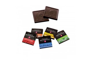 Coffret de 50 Carré de chocolats "Pures Origines "