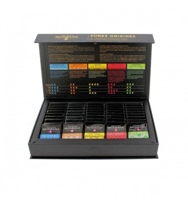 Coffret de 50 Carré de chocolats "Pures Origines "