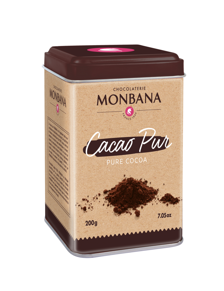 MONBANA Boîte de 200 chocolats napolitains de 4g 70% cacao emballés  individuellement