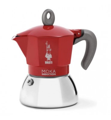 Moka Induction Bialetti  4 tasses Rouge